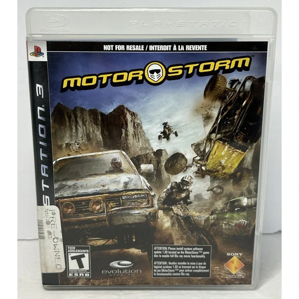 Motorstorm Sony PlayStation 3 PS3 2007 Complete with Manual‎ CIB Untested